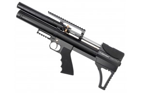 Пневматическая винтовка Dobermann Alfa Bull-Pup 6.35 мм (260 мм, пластик, редуктор, стандартные нарезы, передний взвод)