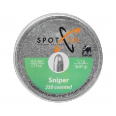 Пули пневматические Spoton Sniper 4.5 мм (1.1 г, 350 шт)