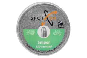 Пули пневматические Spoton Sniper 4.5 мм (1.1 г, 350 шт)