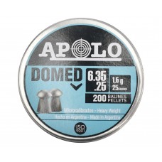 Пули пневматические Apolo Domed 6.35 мм (200 шт, 1.6 г)