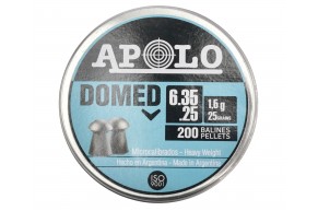Пули пневматические Apolo Domed 6.35 мм (200 шт, 1.6 г)