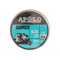 Пули пневматические Apolo Domed 6.35 мм (200 шт, 1.6 г)
