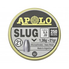 Пули пневматические Apolo Slug 5.5 мм (250 шт, 1.36 г)