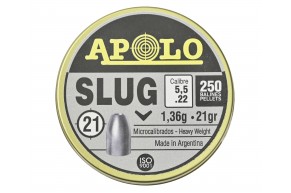 Пули пневматические Apolo Slug 5.5 мм (250 шт, 1.36 г)