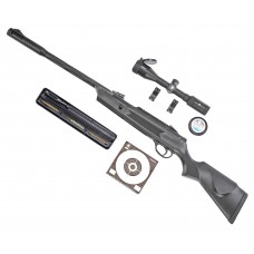 Пневматическая винтовка Hatsan Alpha Hunter Set №3 4.5 мм (прицел, кольца, набор для чистки, мишени, пули, подарочный набор)