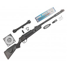 Пневматическая винтовка Hatsan Alpha Hunter Set №3 4.5 мм (прицел, кольца, набор для чистки, мишени, пули, подарочный набор)