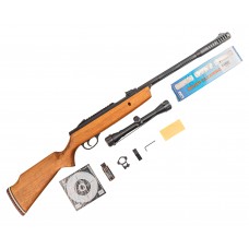 Пневматическая винтовка Hatsan Alpha W Hunter Set №3 4.5 мм (прицел, кольца, набор для чистки, мишени, пули, подарочный набор)