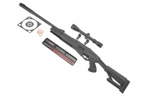 Пневматическая винтовка Hatsan Airtact Hunter Set №3 4.5 мм (прицел, кольца, набор для чистки, мишени, пули, подарочный набор)