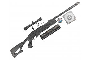 Пневматическая винтовка Hatsan Airtact Hunter Set №3 4.5 мм (прицел, кольца, набор для чистки, мишени, пули, подарочный набор)