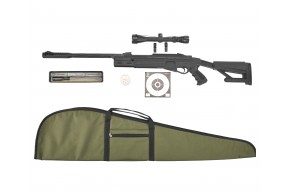 Пневматическая винтовка Hatsan Airtact Hunter Set №4 4.5 мм (прицел, кольца, чехол, набор для чистки, мишени, пули, подарочный набор)