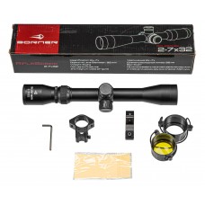 Оптический прицел Borner 2-7x32 (Mil-Dot, 25.4 мм)