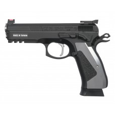 Страйкбольный пистолет KJW CZ-75 SP-01 Shadow (6 мм, GBB, Green Gas, ACCU)