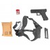 Страйкбольный пистолет KJW Glock G17 Hunter Set №1 (10 баллончиков, магазин, кобура, 250 шаров, подарочный набор)