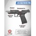 Страйкбольный пистолет G&G GTP 9 (GBB, Green Gas, black, 6 мм)