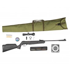 Пневматическая винтовка Black Strike B009 Hunter Set №1 4.5 мм (прицел, кольца, набор для чистки, чехол, мишени, пули, подарочный набор)