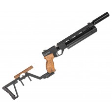 Пневматический пистолет KrugerGun Корсар 5.5 мм (D42, ствол 240, манометр, приклад, дерево, прямоток)