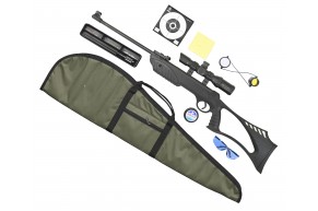Пневматическая винтовка Borner Beta XSB1 Hunter Set №2 4.5 мм (прицел, кольца, очки, набор для чистки, чехол, мишени, пули, подарочный набор)