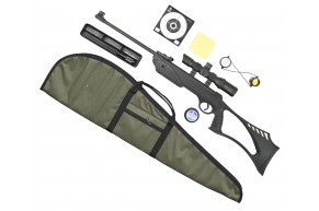 Пневматическая винтовка Borner Beta XSB1 Hunter Set №1 4.5 мм (прицел, кольца, набор для чистки, чехол, мишени, пули, подарочный набор)