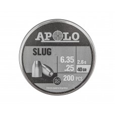 Пули пневматические Apolo Slug 6.35 мм (200 шт, 2.6 гр)