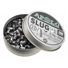 Пули пневматические Apolo Slug 6.35 мм (200 шт, 2.14 гр)