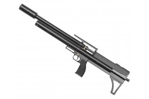 Пневматическая винтовка Dobermann Alfa Bull-Pup 6.35 мм (600 мм, прямоток, под полнотел, модератор 44 мм, передний взвод)