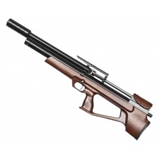 Пневматическая винтовка Dobermann Alfa Bull-Pup 6.35 мм (550 мм, прямоток, под полнотел, модератор 44 мм, передний взвод, дерево)