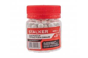 Страйкбольные шарики Stalker 6 мм (250 шт, 0.20 г, белые)