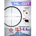 Оптический прицел Borner 3-9х40 (Mil-dot, Ласточкин Хвост)