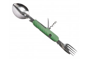 Походный столовый набор Ножемир MNG-19 (зеленый, ложка, вилка)