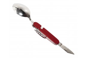 Походный столовый набор Ножемир MNG-16 (красный, ложка, вилка)