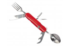 Походный столовый набор Ножемир C-185 (красный, ложка, вилка)