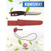 Нож Morakniv Companion Spark (нержавеющий, с огнивом, бордовый)