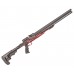 Пневматическая винтовка Ataman M20SD 650 Tactical Carbine 6.35 мм (алюминий, красный, под полнотел, редуктор)