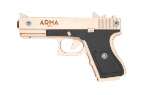 Резинкострел Arma Toys пистолет Glock Light (макет, Глок 26, AT027, окрашенный)