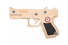 Резинкострел Arma Toys пистолет Глок Компакт (макет, Glock 17, ATL001)