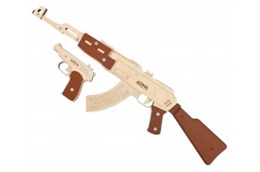 Набор резинкострелов Arma Toys Красная угроза 1 (АК-47, пистолет Макарова, AT902)