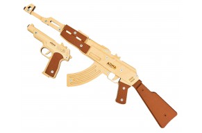 Набор резинкострелов Arma Toys Военный специалист 1 (АК-47, пистолет Стечкина, AT903)