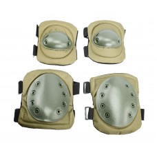 Защитный комплект Anbison Sports AS-PG0022OD (олива, наколенники, налокотники)