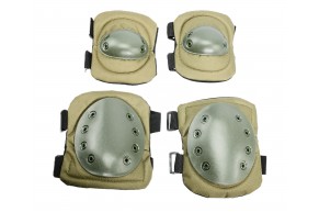 Защитный комплект Anbison Sports AS-PG0022OD (олива, наколенники, налокотники)