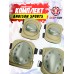 Защитный комплект Anbison Sports AS-PG0022OD (олива, наколенники, налокотники)