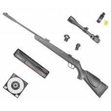 Пневматическая винтовка Kral Vega V-01 Hunter Set №3 5.5 мм (прицел, кольца, набор для чистки, мишени, пули, подарочный набор)