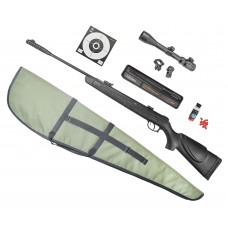 Пневматическая винтовка Kral Vega V-01 Hunter Set №4 6.35 мм (прицел, кольца, набор для чистки, мишени, пули, чехол, подарочный набор)
