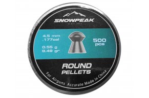 Пули пневматические Snowpeak Round 4.5 мм (500 шт, 0.55 грамма)