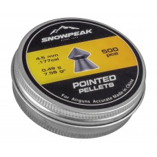 Пули пневматические Snowpeak Pointed 4.5 мм (500 шт, 0.49 грамма)