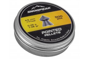 Пули пневматические Snowpeak Pointed 4.5 мм (500 шт, 0.49 грамма)