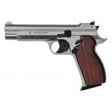 Пневматический пистолет Borner P210-S 4.5 мм (silver, CO2, Blowback)