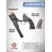 Пневматический револьвер Borner Schofield 4.5 мм (CO2, black, шариковый)