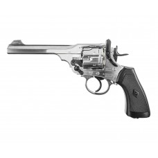 Пневматический револьвер Borner WS 4.5 мм (Webley Scott, silver, BB)