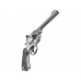 Пневматический револьвер Borner WS 4.5 мм (Webley Scott, silver, BB)