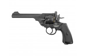Пневматический револьвер Borner WS 4.5 мм (Webley Scott, black, BB)